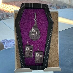 Beetlejuice Necklace and earrings